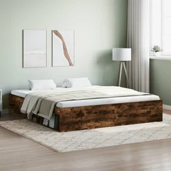Okvir za krevet boja hrasta 180 x 200 cm veliki bračni