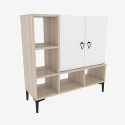 Hanah Home Konzola Platin, 100x100x35 cm, Bela