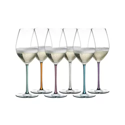 RIEDEL FATTO A MANO Set čaša za šampanjac, 6 komada, 459ml, Šarene