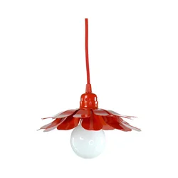 Bohemia-Design - Luster na sajli 1xE27/60W/230V crvena