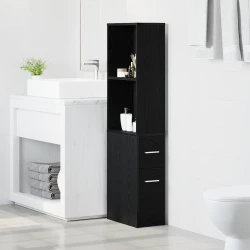 Set namještaja za kupaonicu Zidne Crni hrast 22 x 41 x 135 cm