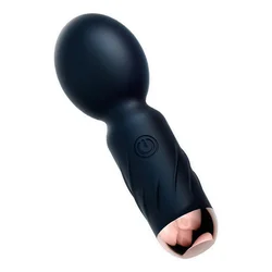 SuperLove Roundy Magic Vibrating Wand Stimulator Black