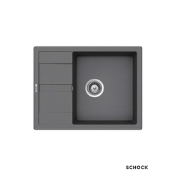 Schock Granitna ugradna sudopera Ronda D-100L, 65x50cm, Siva
