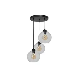 Luster na sajli SOFIA 3xE27/60W/230V proziran