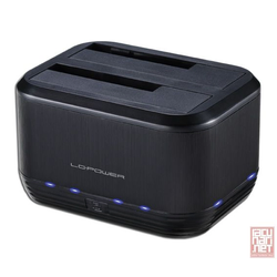 LC Power LC-DOCK-U3-III, External dock for 2x2.5/3.5 SATA HDD, USB3.0