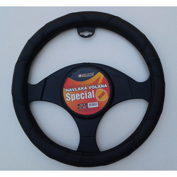 CAR LINE Navlaka volana M (38cm) crna SPECIAL