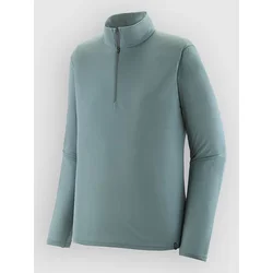 Patagonia Cap LW Zip Neck Base Layer Top blue sage