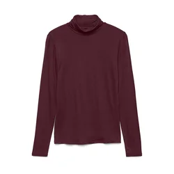 VERO MODA Majica VMALBERTE vinsko rdeča