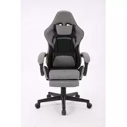 ePlayGame Gejmerska stolica HC-4095 FABRIC BDG tamno siva crna