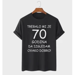 MAFIMI Majica Trebalo mi je 70 Godina, Crna