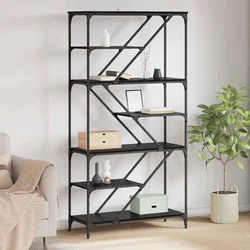Polica Crni hrast 91 x 36 x 176 cm Konstruirano drvo