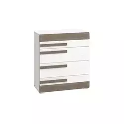 Komoda SARPA 96x86 cm bela/braon