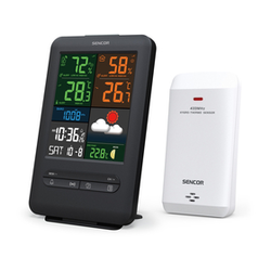 Sencor - Vremenska stanica sa LCD displejom u boji 5V/1xCR2032 + 2xAA