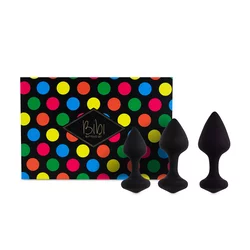 FeelzToys Bibi Butt Plug Set 3 pack Black