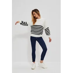 Black and white sweater
