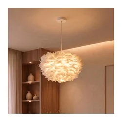 Brilagi - Luster na sajli FEATHER 3xE27/40W/230V O 40 cm bela