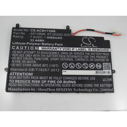 baterija za Acer Aspire switch 11 SW5-171, 4400 mAh