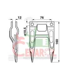 3D panelna ograda 3,8mm, Pocinkovana i plastificiranan, 1,73x2,5 m, Antracit
