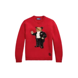 Polo Ralph Lauren Pulover rjava/rdeča/črna/bela