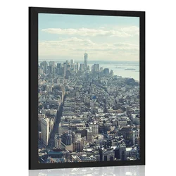 Plakat pogled na očarljiv center New Yorka - 40x60 no frame