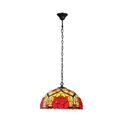 Brilagi - Tiffany vitražni luster na lancu GARLAN 2xE27/60W/230V