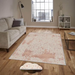 Conceptum Hypnose Tepih Eexfab1130, Pravougaoni, 100x200 cm, Krem-roze