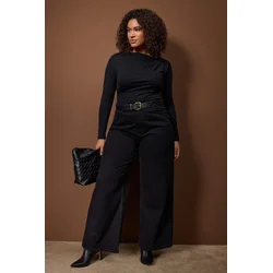 Trendyol Curve Ženska bluza Tbbaw26Af00088, Crna