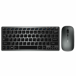 SET WIRELESS KEYBOARD + MOUSE INPHIC V780 (GREY)