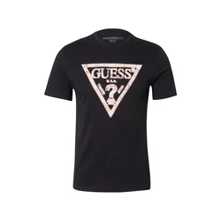 GUESS Majica puder/črna/bela