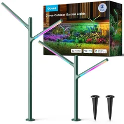 Govee-SET 2x LED RGBICWW prigušiva spoljna LED svetiljka/36W/230V IP66 2700-6500K Wi-Fi