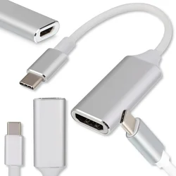 Adapter USB 3.1 tipa C na HDMI 4K kabel črne barve