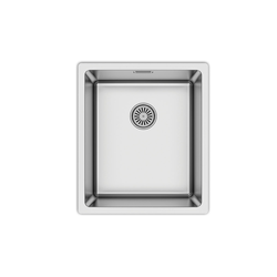 Metalac Ideal 340 Podgradna sudopera sa sifonom, Inox, fi 90, 380 x 440 mm