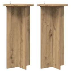 Stalak za biljke 2 pcs Hrast artisan 40 x 40 x 80 cm