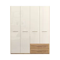 JELA Plakar P42-2/GL - kolekcija Gala - Pacifik orah/Bež Lak - 182x224x56 cm