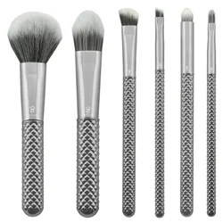 Set kozmetičnih čopičev - Kovinski srebrni (Set čopičev za)