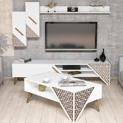Hanah Home Set TV Komoda i klub sto Beli