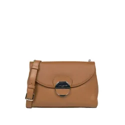 LANCASTER Paris Torba za čez ramo Lancaster Sac trotteur A rabat avec fermoir Pia Camel rjava