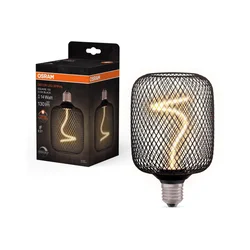 LED prigušiva sijalica DECOR FILAMENT E27/3,5W/230V 1800K crna - Osram
