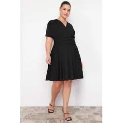 Trendyol Curve Ženska haljina Tbbss24Ah00174, Crna