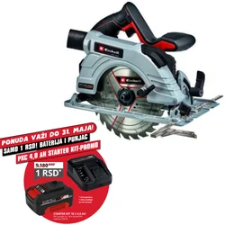 EINHELL Akumulatorska ručna kružna testera TP-CS 18/190 Li BL – Solo + GRATIS Baterija i punjač