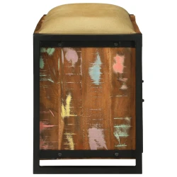 Klupa kabinet Šareni 100 x 35 x 50 cm Čvrsto drvo iz reciklaže