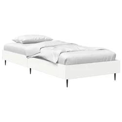 Vidaxl Konstrukcija postelje Bela 80 x 200 cm Inženirski les