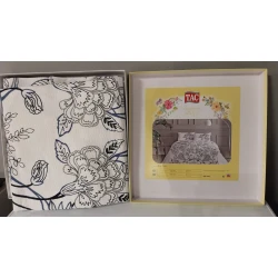 Tac Set posteljine sa prekrivačem Lucy, 100x200cm, Beli