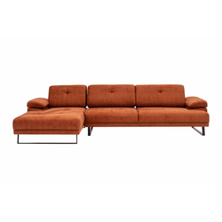 ATELIER DEL SOFA Ugaona garnitura Mustang Small Left Orange