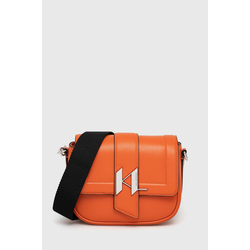 Kožna torba Karl Lagerfeld boja: narančasta