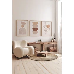 Wallity slika 3Dartsoho44, 3 dijela, 33 x 48 cm