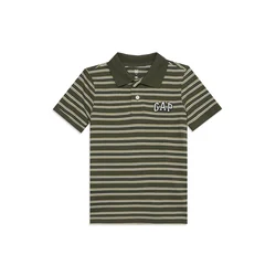 GAP Majica pastelno rumena/oliva/bela