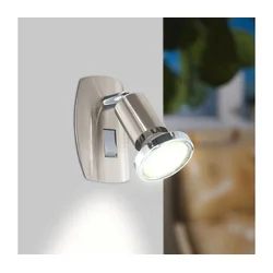 Eglo 902364 - LED svetiljka za utičnicu MINI 1xGU10/2,8W/230V mat hrom