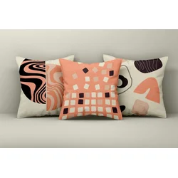 Aberto Design Set dekorativnih jastučnica Asr_plw25-14, 43x43 cm, 3 komada, Šarena