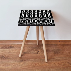 Hanah Home Klub sto Shp395, 35x42x35 cm, Crni